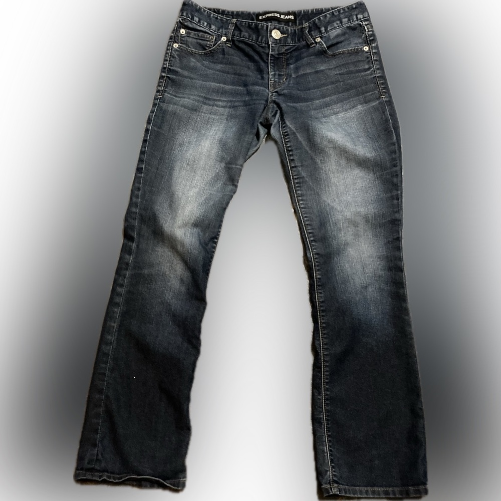 Express Barely Boot Low Rise Jeans Size 2 - image 1